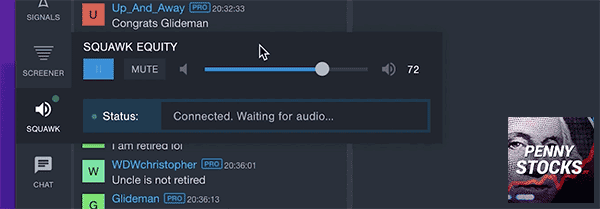 Como ativar o Audio Squawk no Benzinga Pro